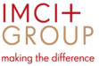 Logotipo del Grupo IMCI+ con el lema «Marcando la diferencia». El texto está en rojo y canela.