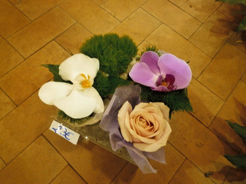 Trio de fleurs fraîches