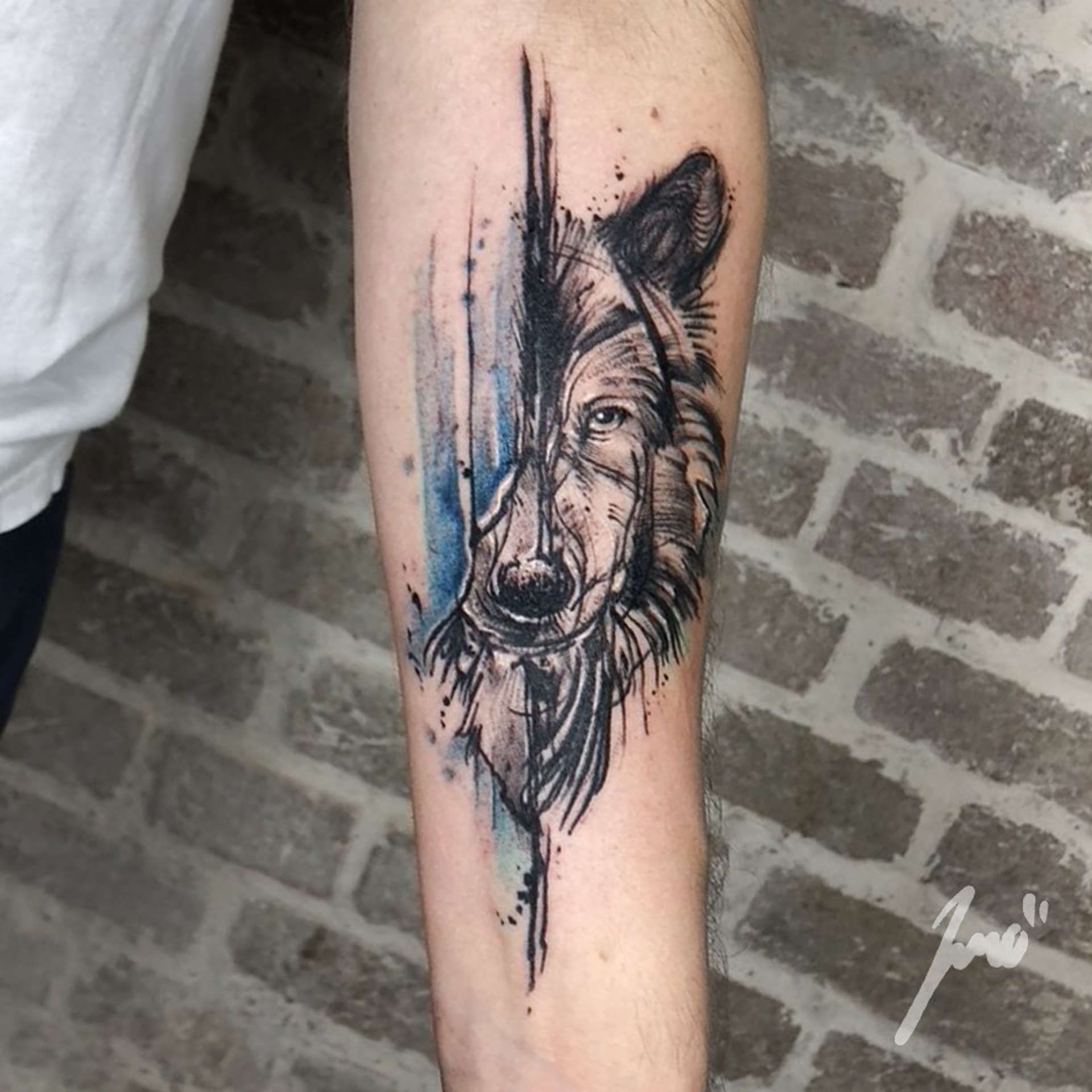 Tattoo Sketch Wolf