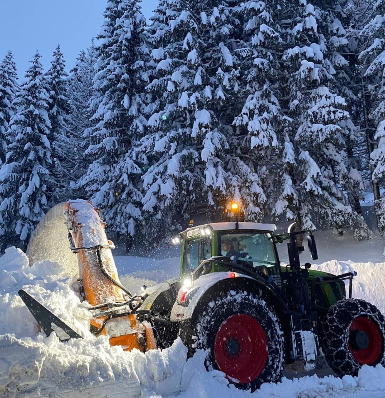 Azienda Agricola Mirko Bassi﻿ - LAvori invernali, sgombero neve