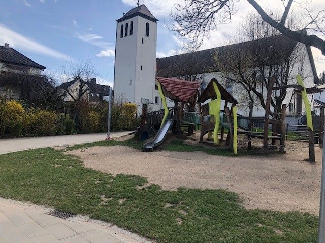 Spielplatz und Garten der Kita St. Christophorus