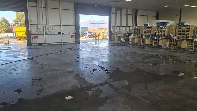 Καθαρισμένος χώρος από πλημμύρα