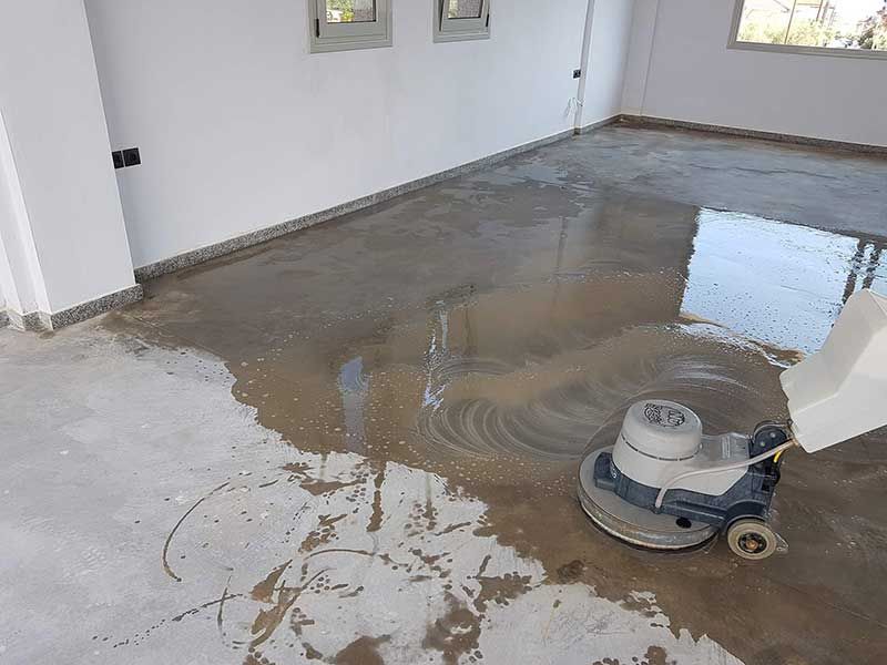 Προετοιμασία βιομηχανικού δαπέδου