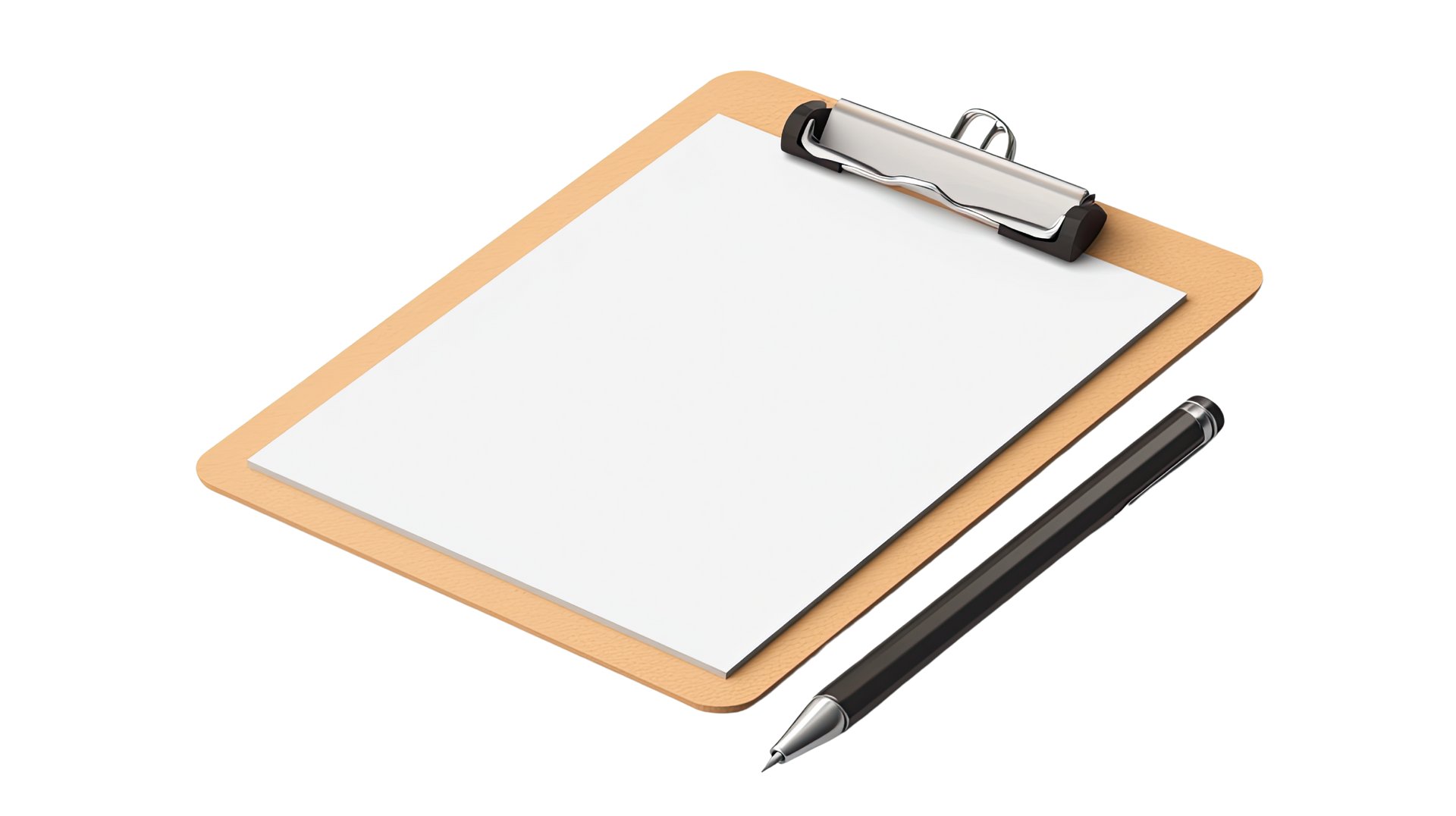 Un contrat et un crayon.