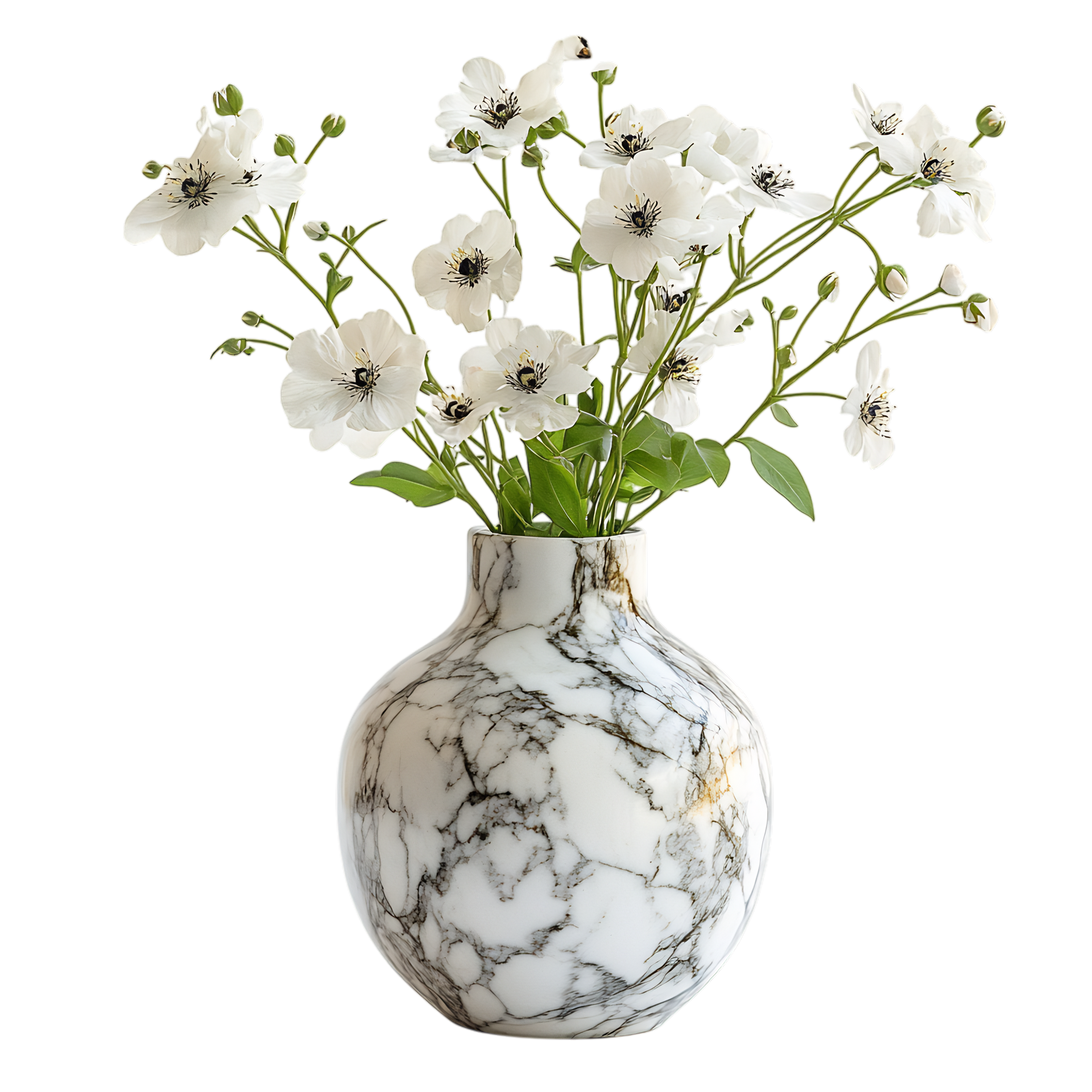 Un vase en marbre.