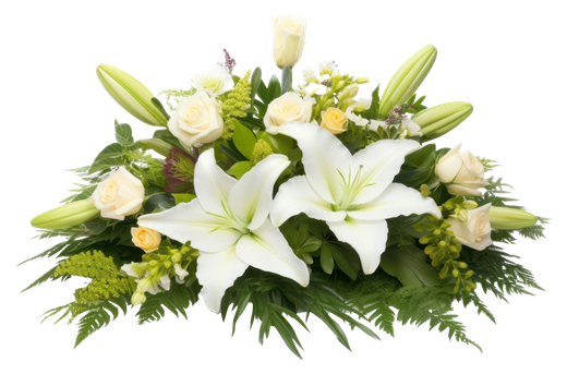 Une composition florale.