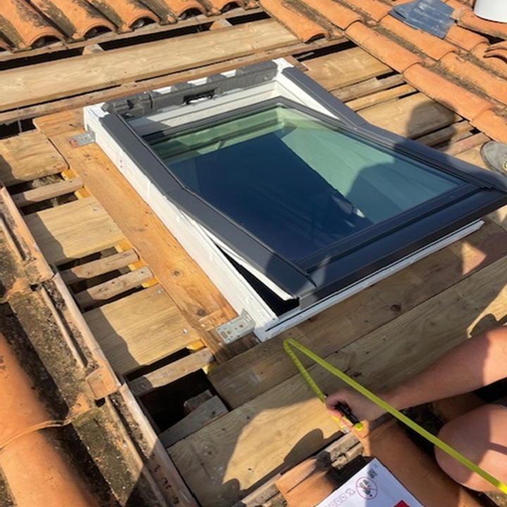 Mise en place d'un velux