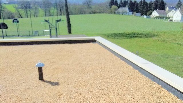 Étanchéité sur support béton et gravier