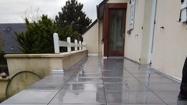 Étanchéité support béton — dalles sur plots