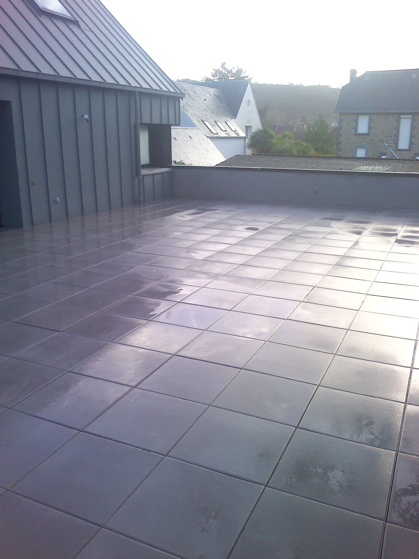 Réalisation d'une étanchéité à Jullouville