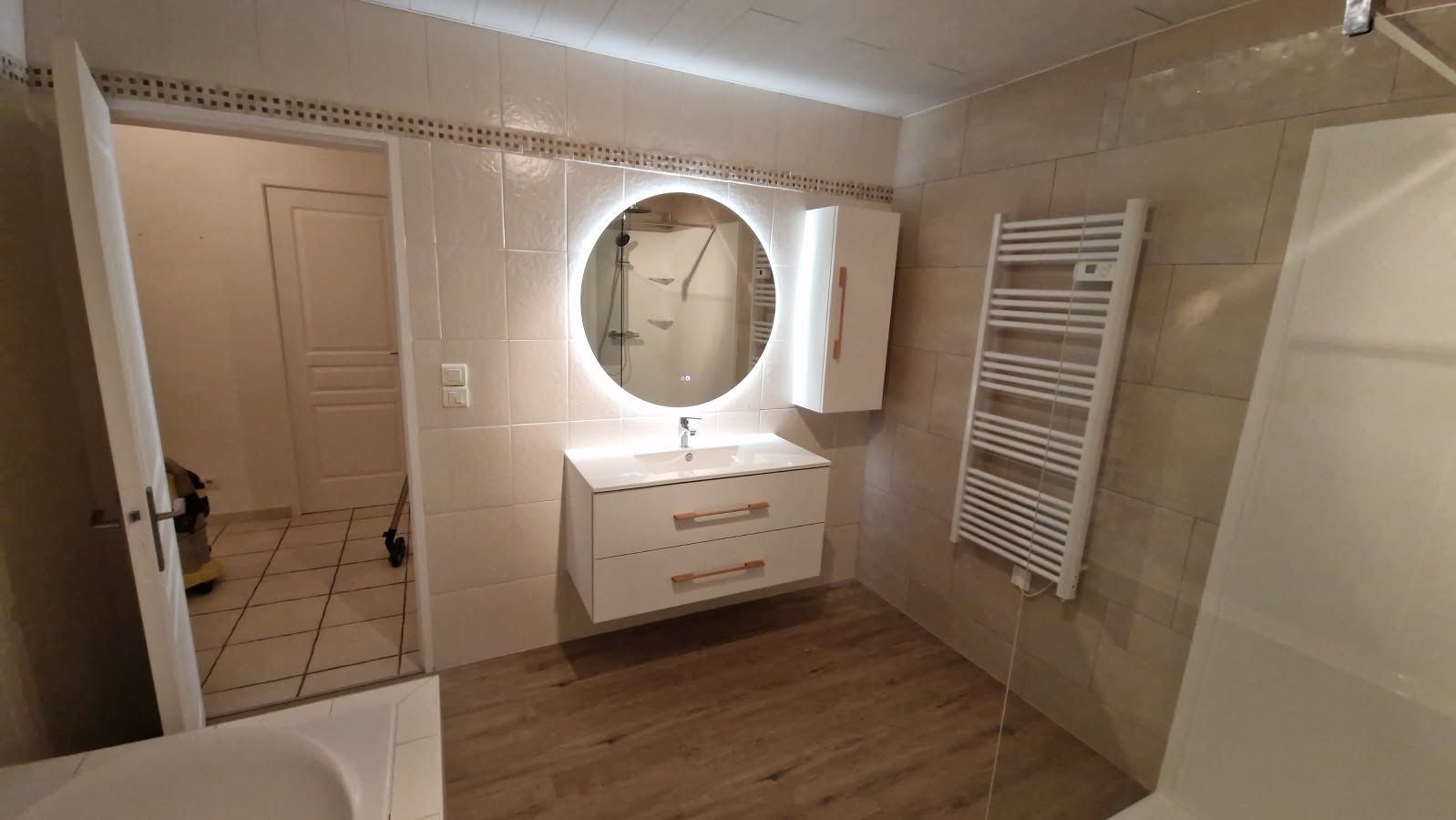 Miroir éclairé