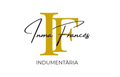 Logotipo con iniciales "IF" doradas y texto "Inma Franc&eacute;s" en cursiva, debajo "INDUMENT&Agrave;RIA".