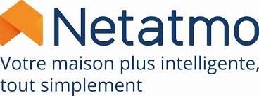Logo de l'entreprise Netatmo logo, avec une phrase : votre maison plus intelligente, tout simplement.