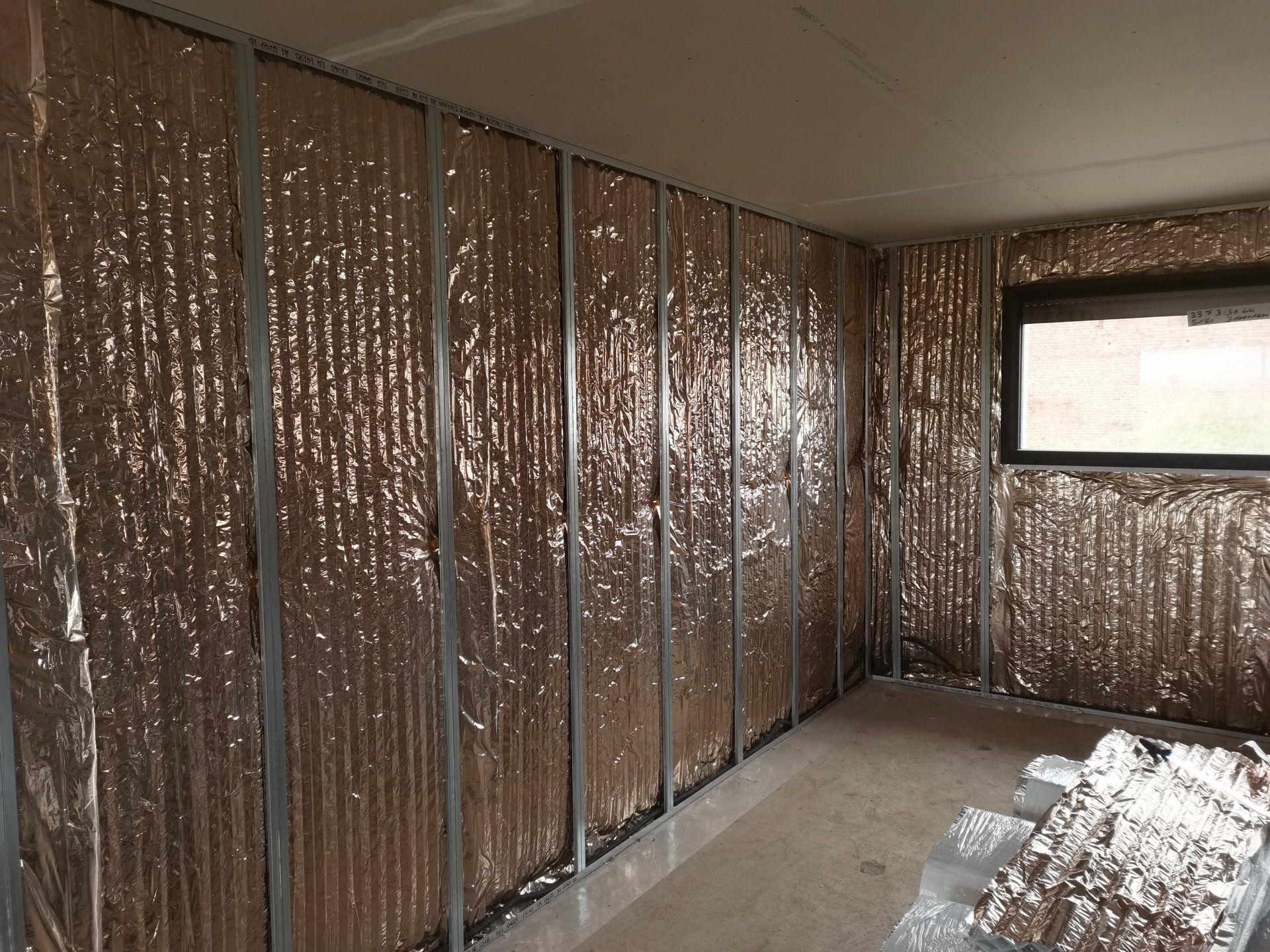 Isolation intérieur de mur