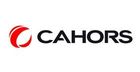 El logotipo de Cahors es rojo y negro y tiene un círculo rojo en el medio.