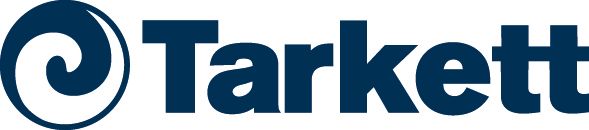 Un logotipo en blanco y negro para una empresa llamada Exterpark Decking reinventado.
