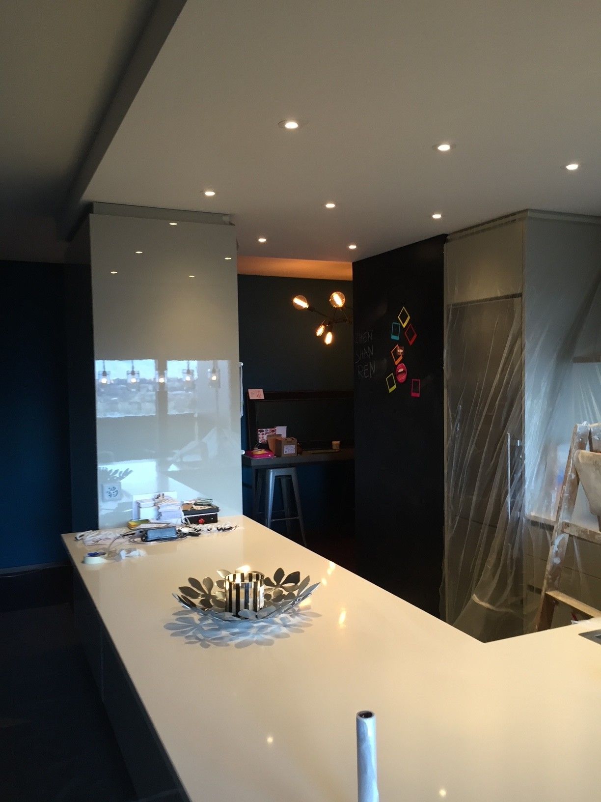 Cuisine - travaux de peinture, plâtrerie, cloison