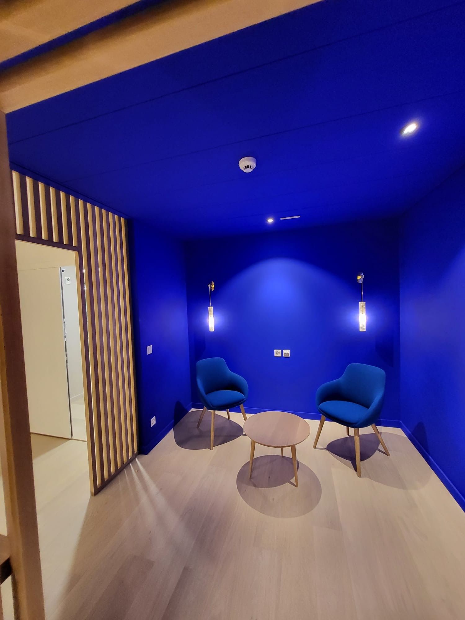 Peinture, salle bleue moderne, Selimi peinture