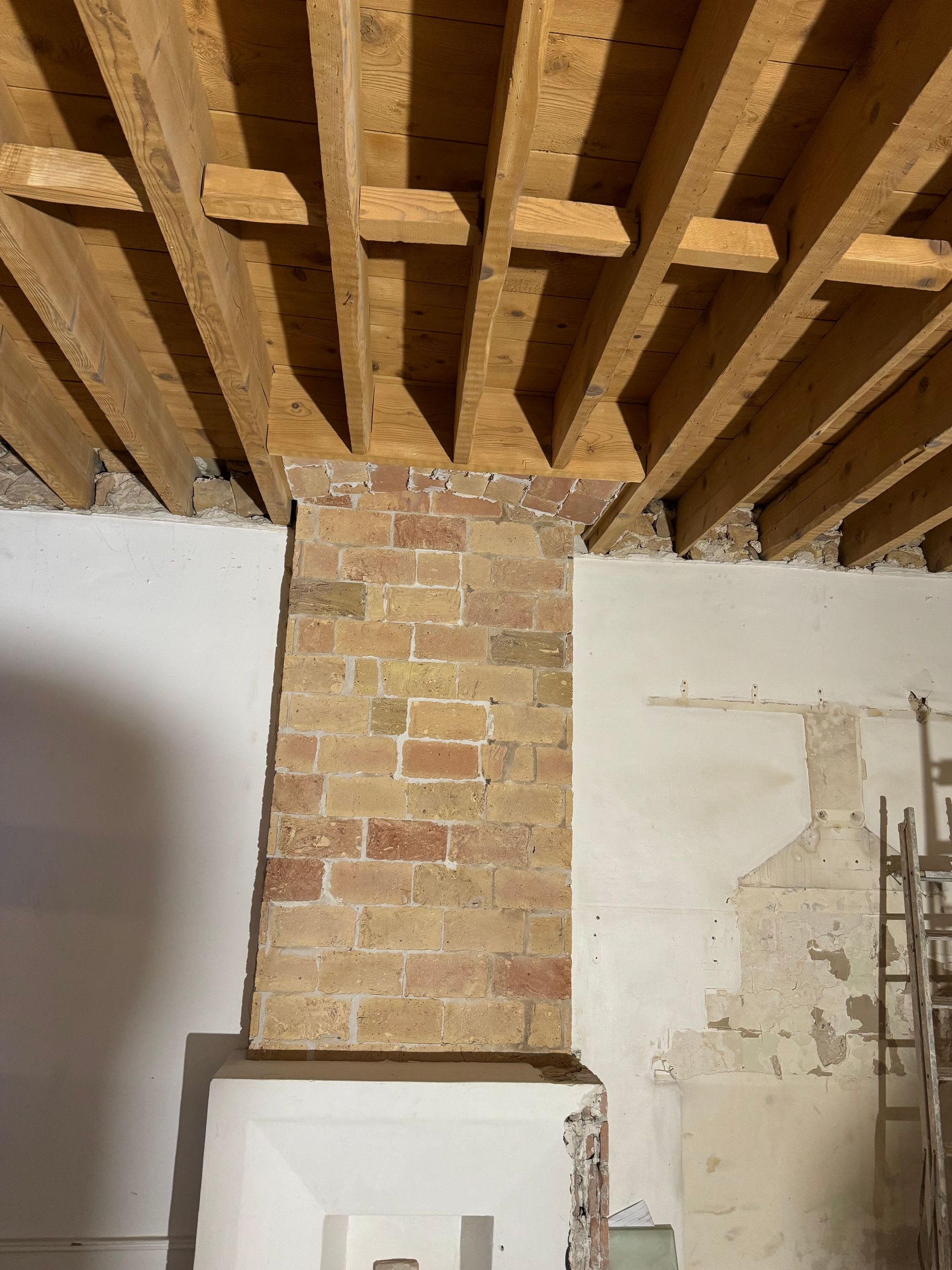 Aérogommage d’un plafond à la française dans un appartement canut à Lyon 7ᵉ
