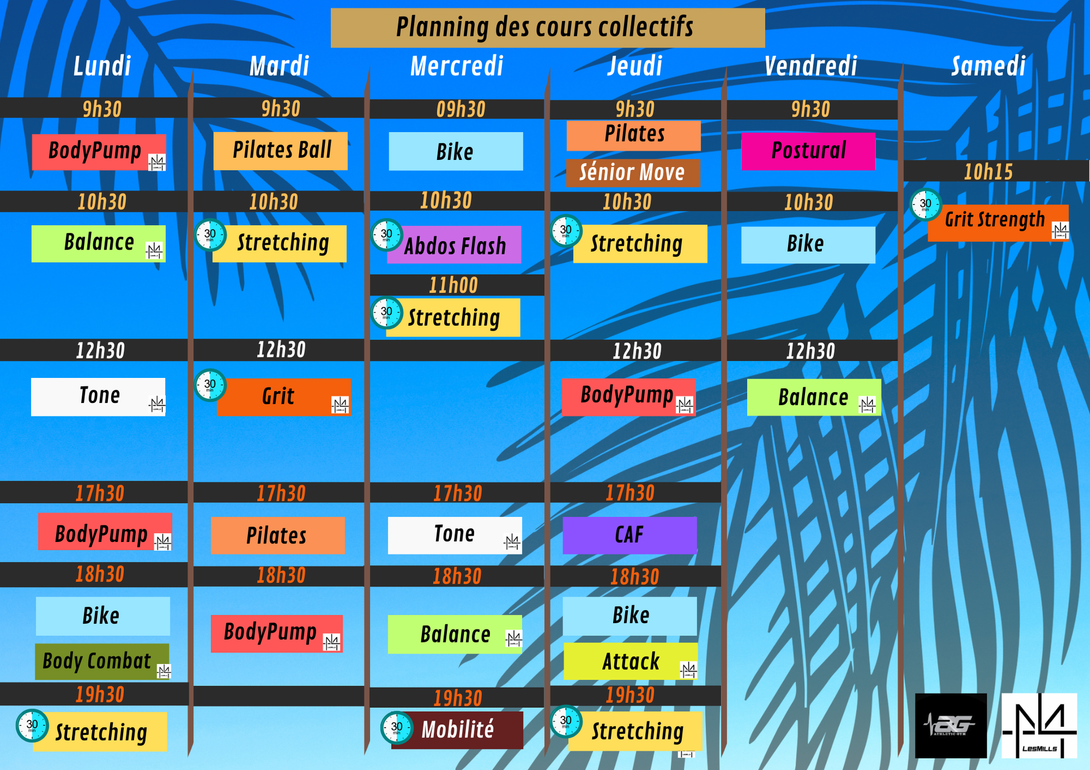 PLANNING COURS COLLECTIFS