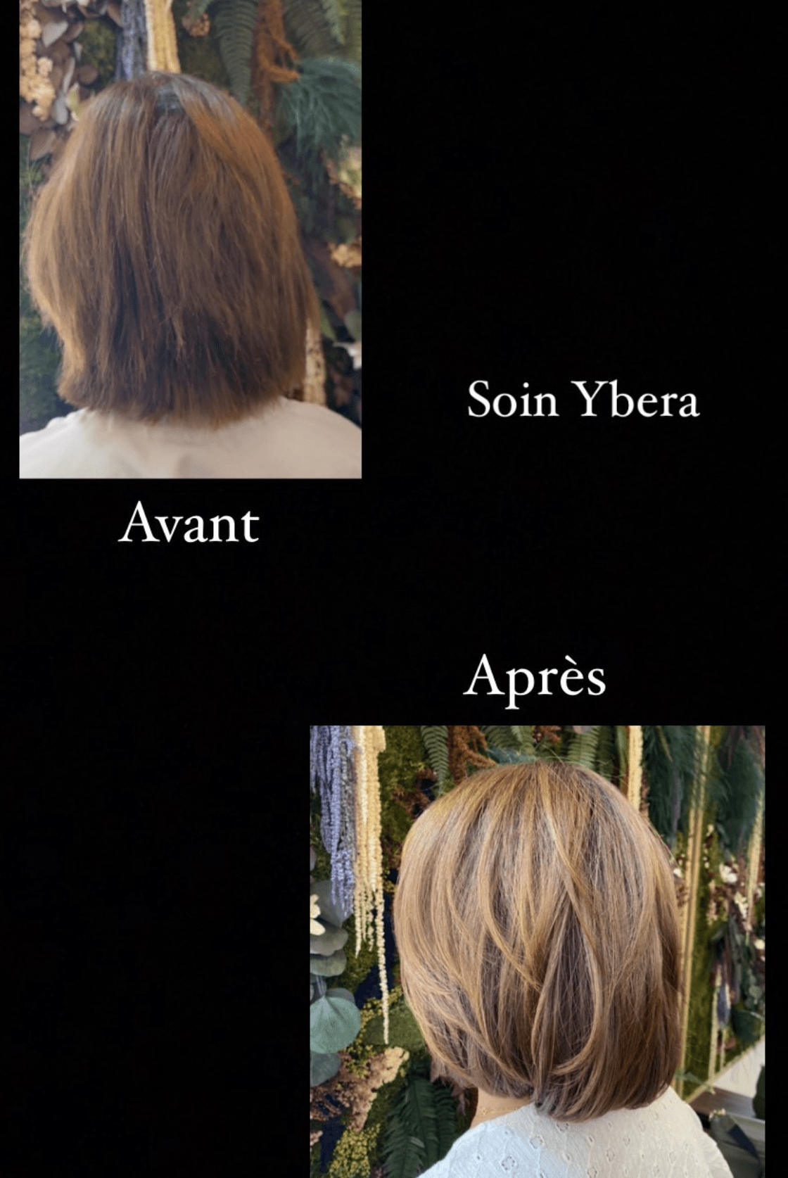 Avant Après d'un soin Ybéra