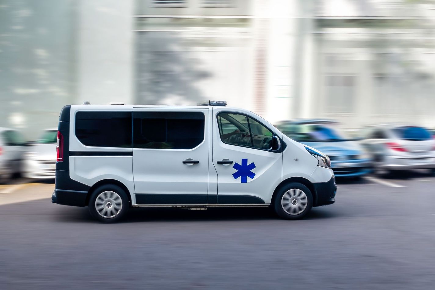 Une ambulance.