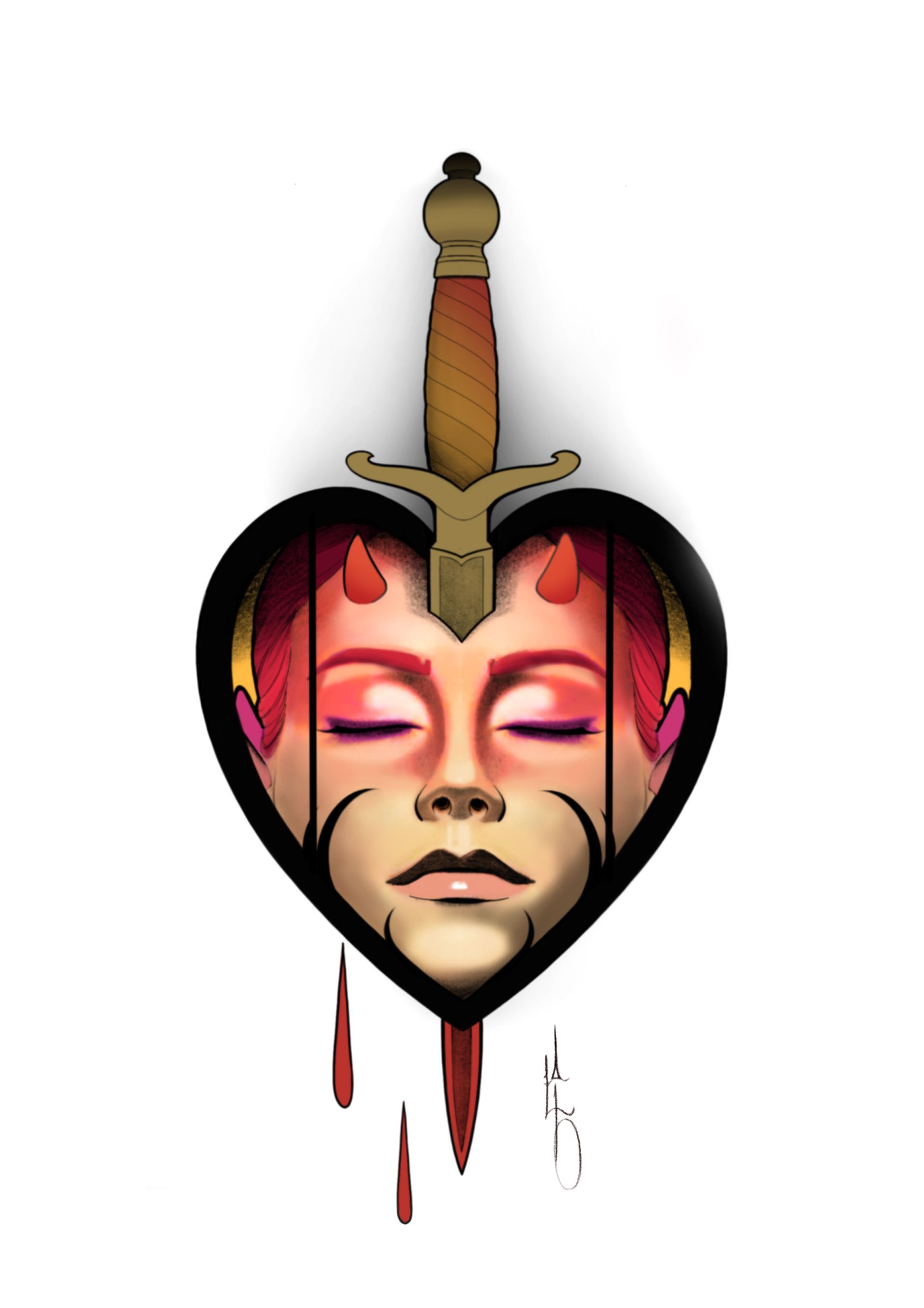 neotraditionnal tattoo flash paris