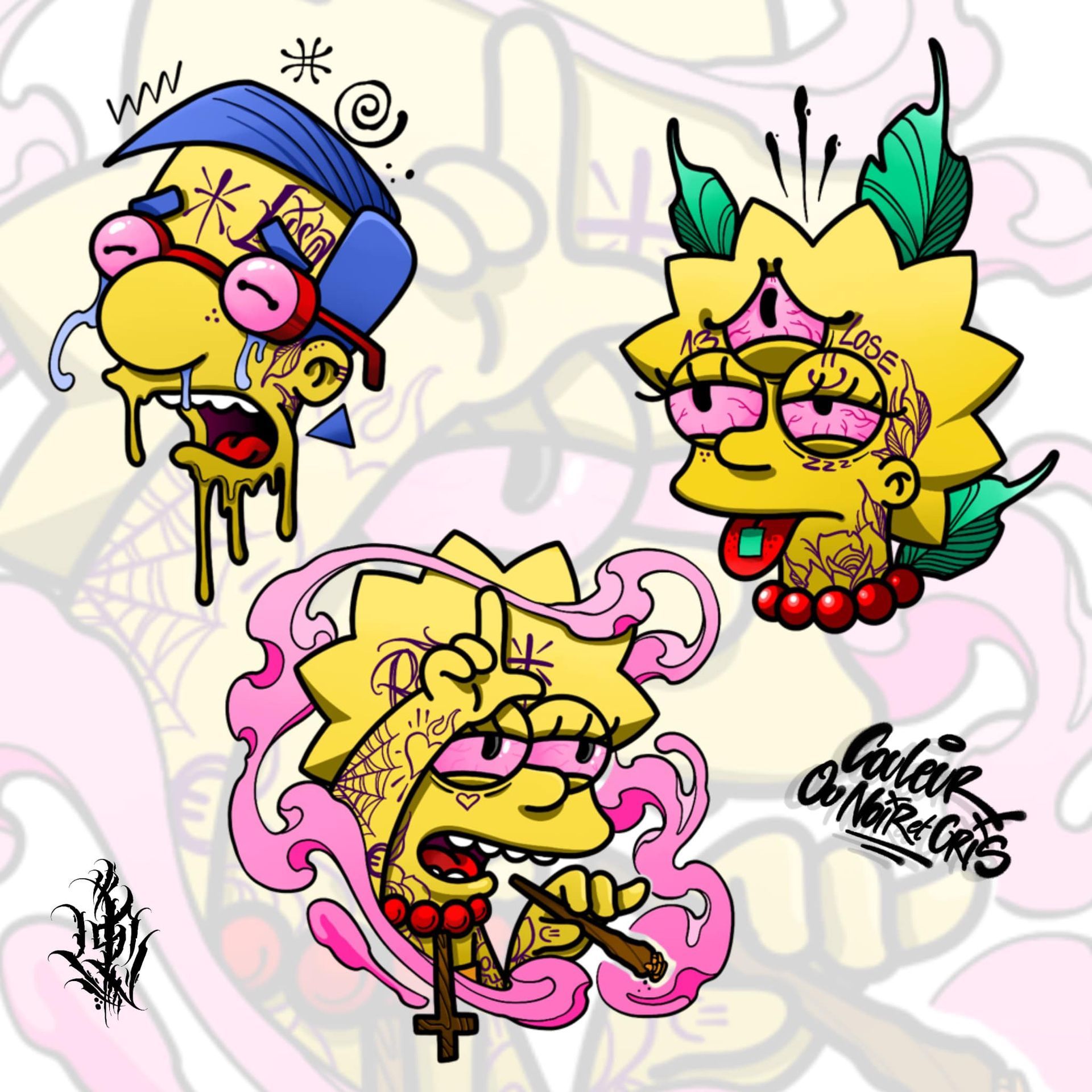 Flash tattoo paris anime , watercolor tattoo