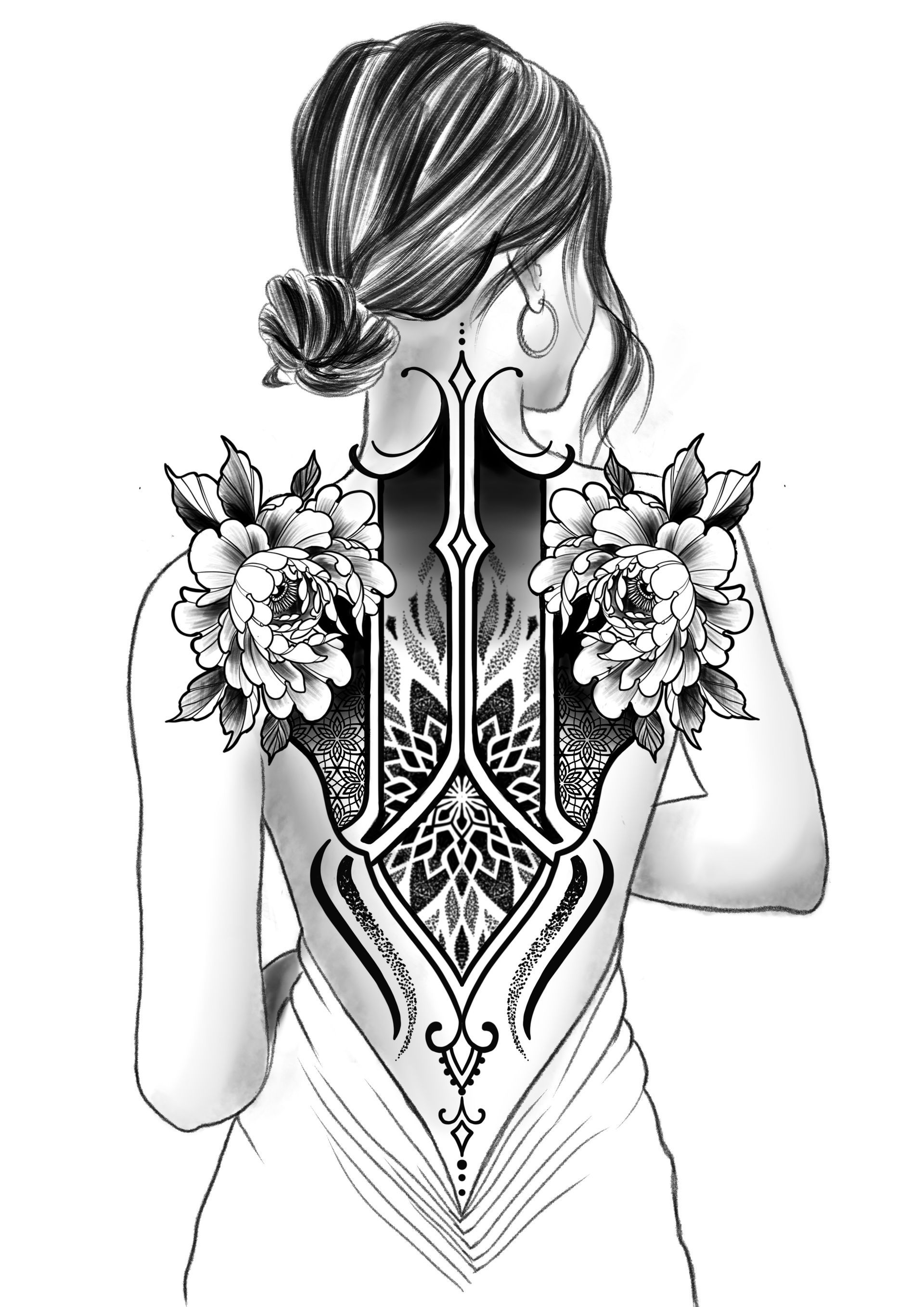 ornemental tattoo flash