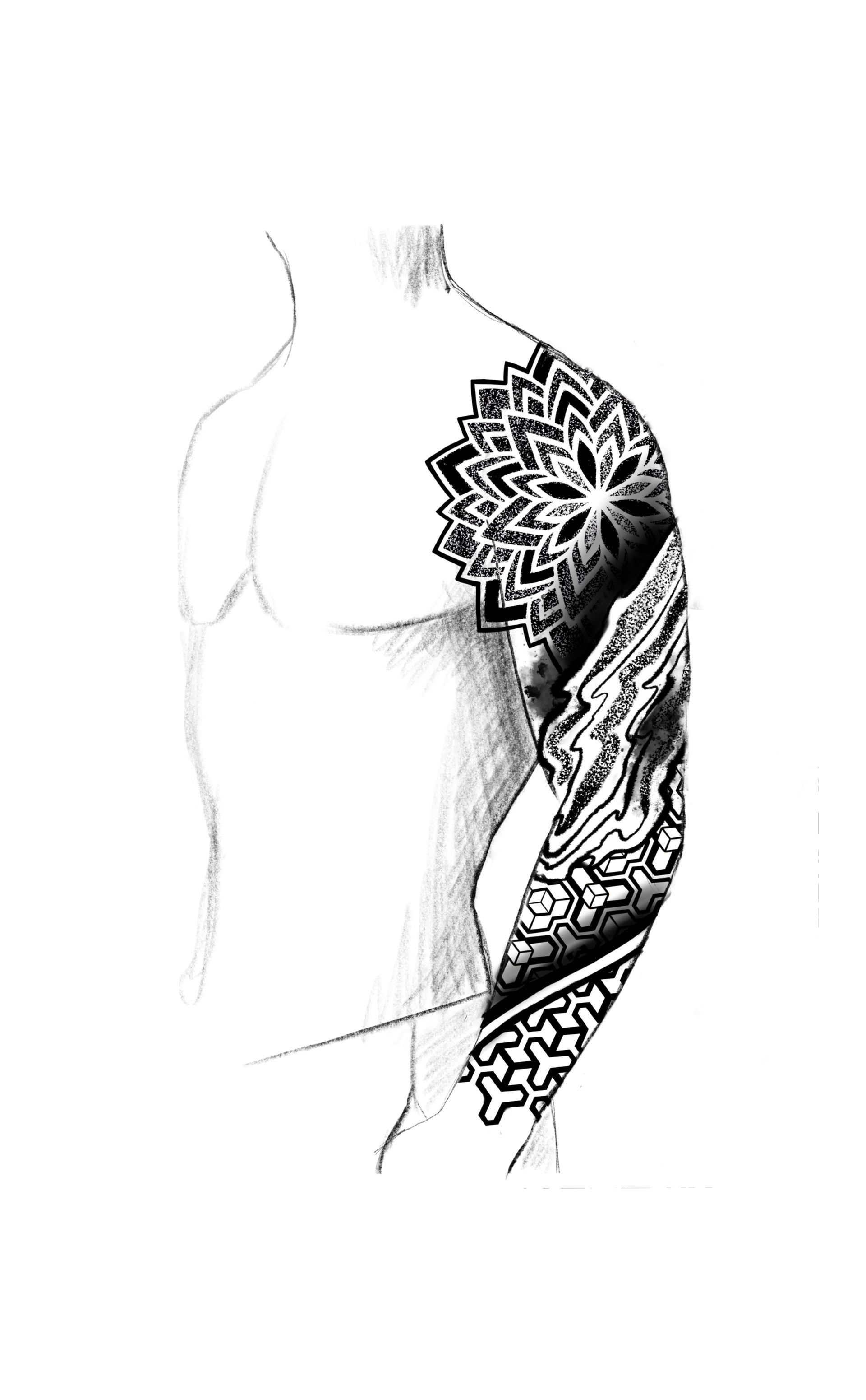 geometric tattoo Paris