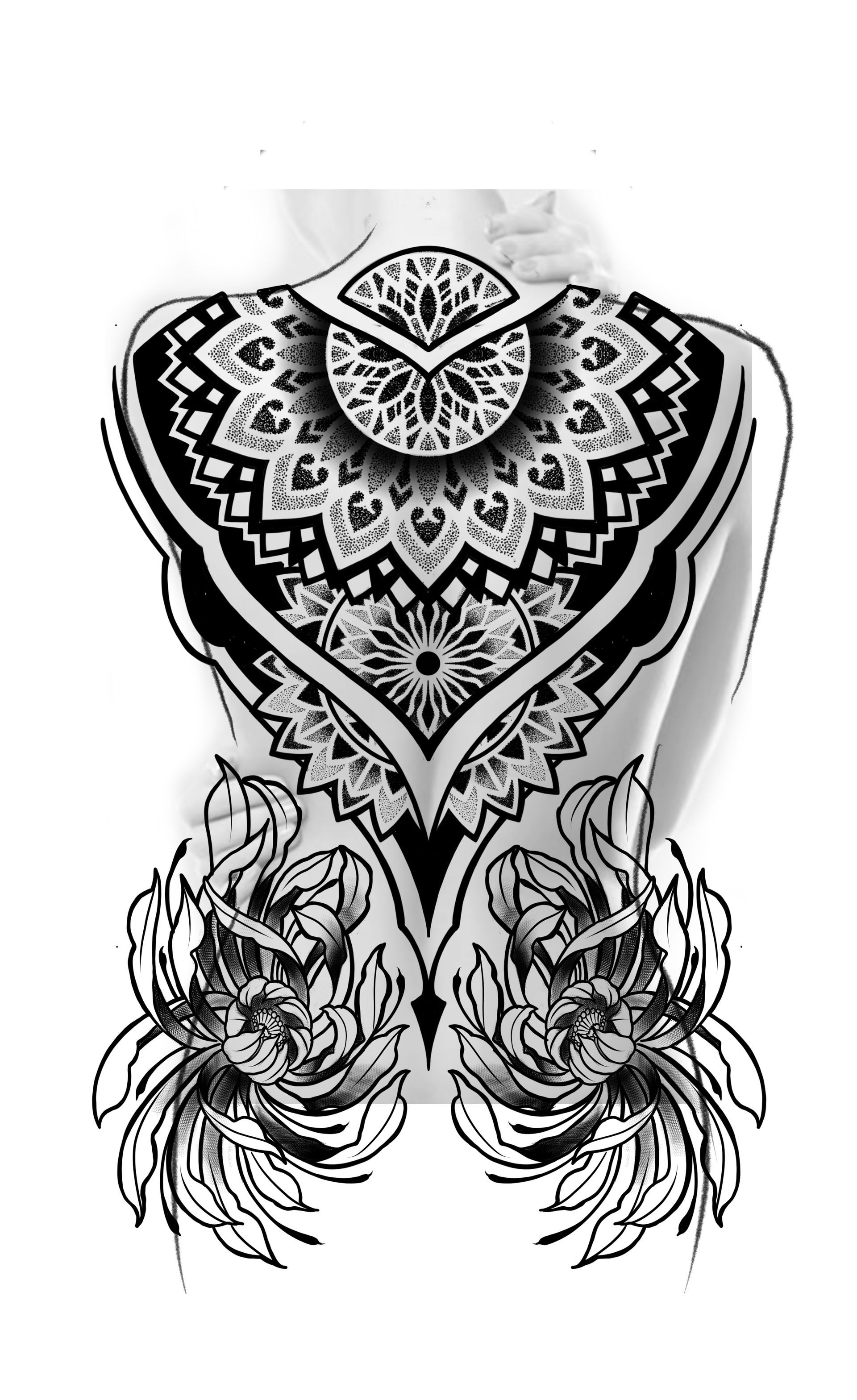 geometric tattoo flash Paris