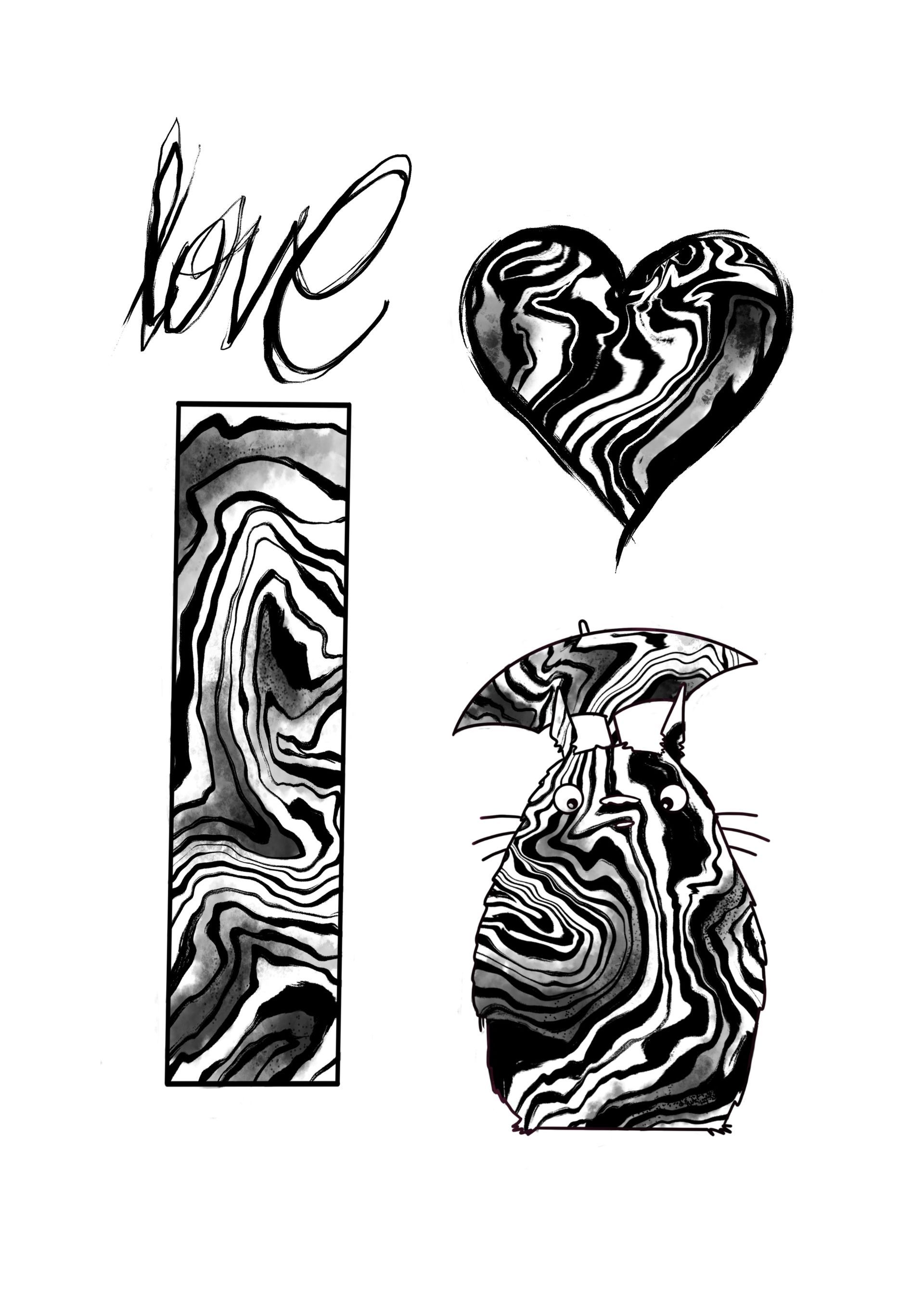 Miyazaki tattoo flash paris