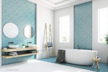Helles Badezimmer