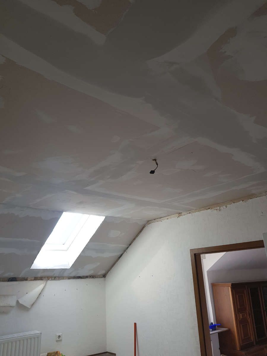 Austausch von schimmelbefallenen Gipskartondecken