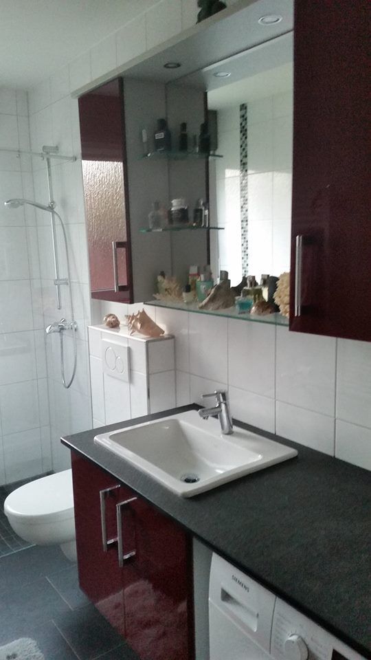 Holzbearbeitung Lettmann weißer Eckschrank / Unterschrank