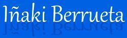 Un fondo azul con texto blanco que dice Iñaki Berrueta.