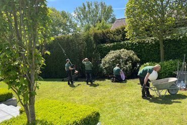 Das Team von Arne Meissner bei der Arbeit