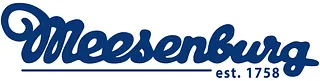 Logo für „Moosenburg“ in blauer Schrift, darunter „est. 1758“.