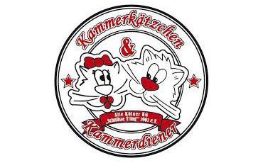 Ein Logo für ein Restaurant mit zwei Katzen darauf.