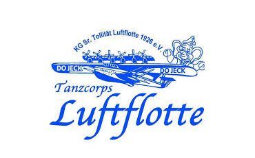 Ein blau-weißes Logo für ein Unternehmen namens Luftflotte