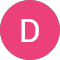La letra d está en un círculo rosa sobre un fondo blanco.
