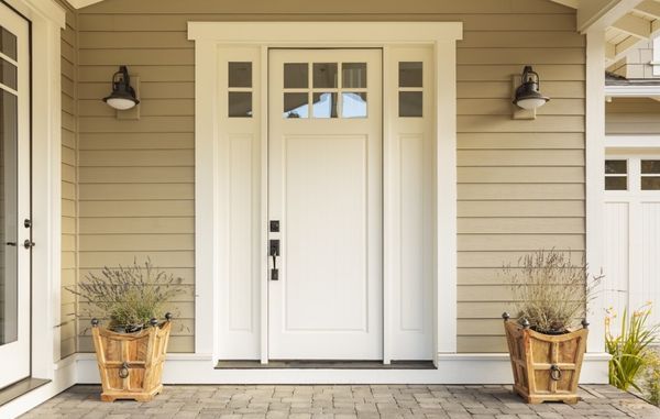 Valkoinen ulko-ovi