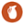 Icono circular naranja con un símbolo de llama o hoja blanca en su interior.
