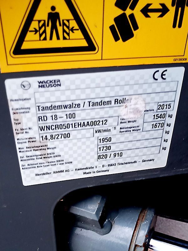 Wacker Neuson Walze Ansicht 09