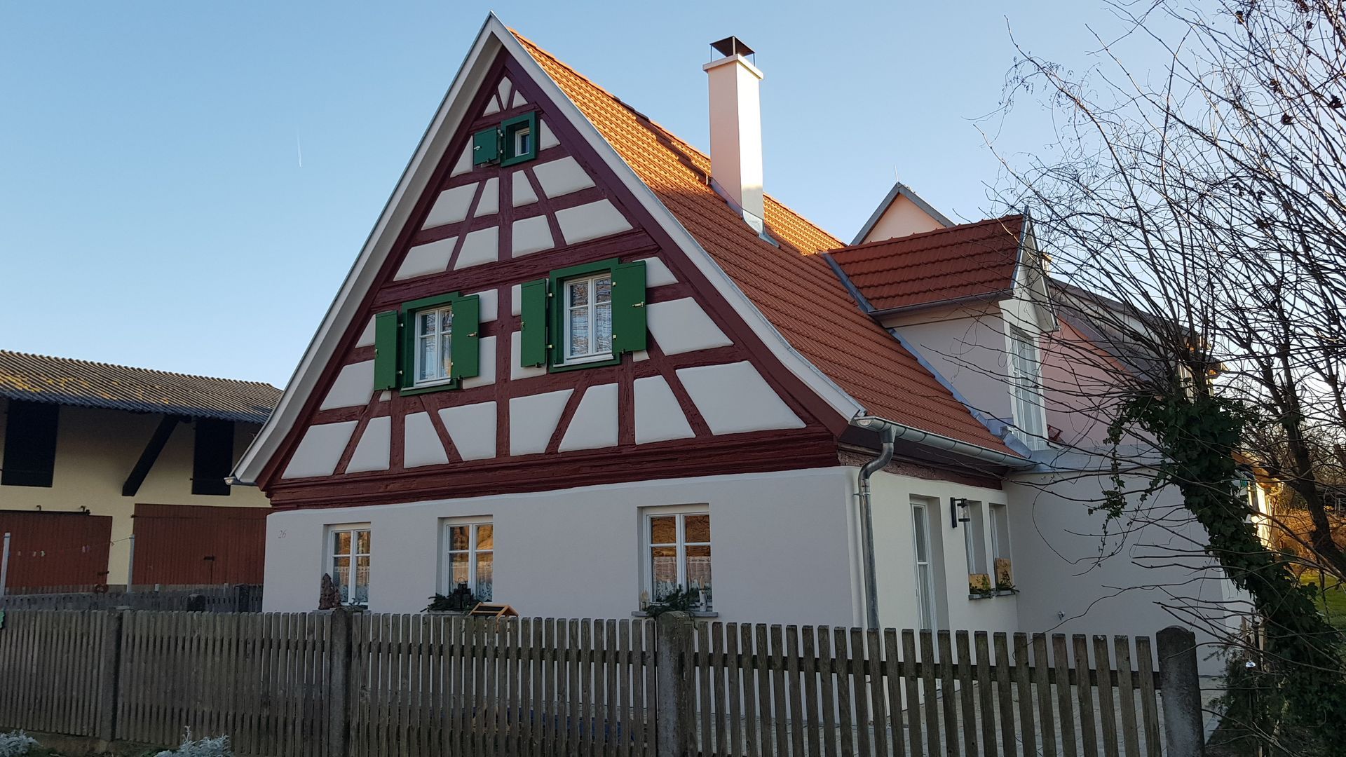 Fassade eines Fachwerkhauses