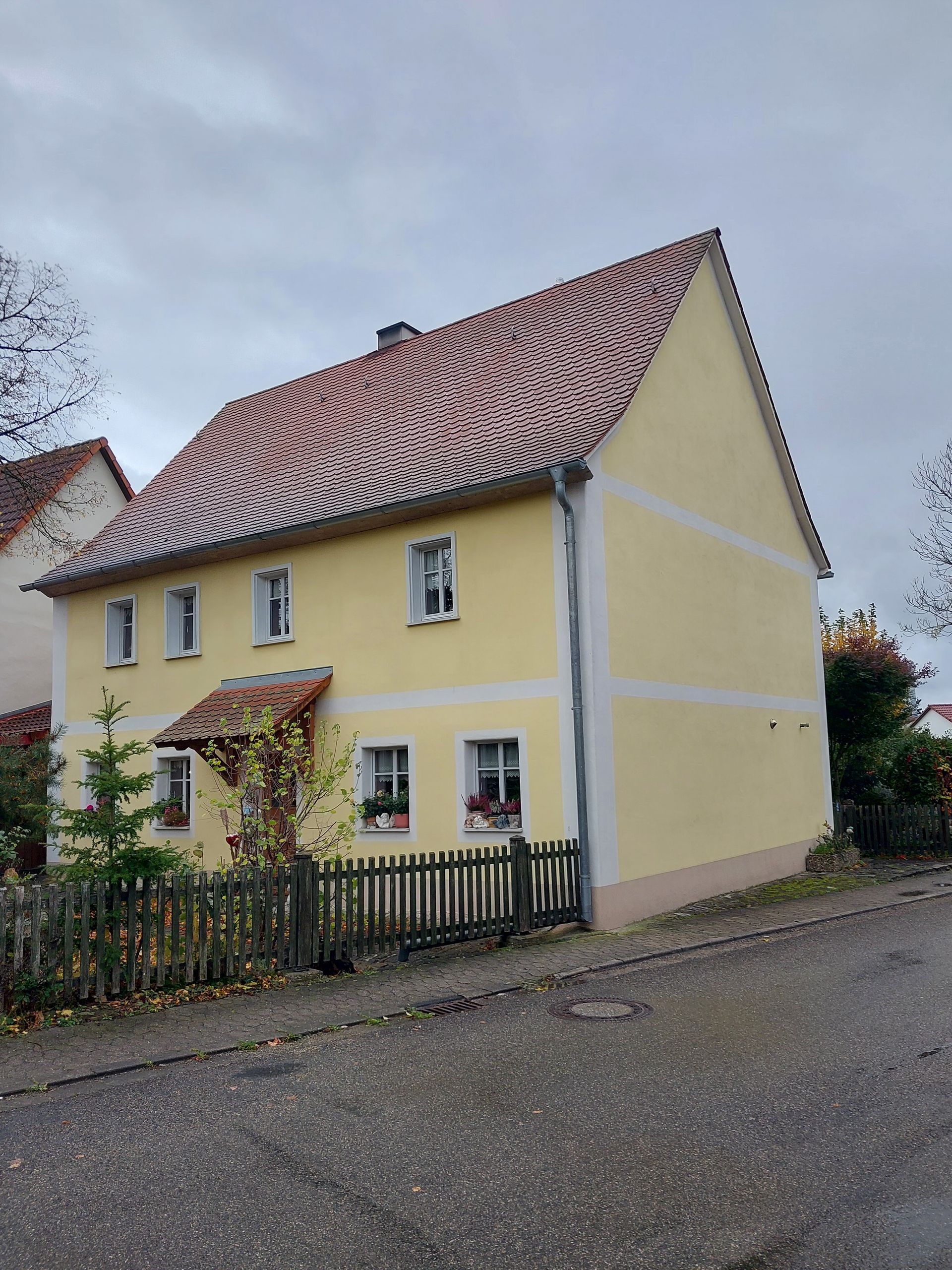 Fassade eines Hauses, nachher