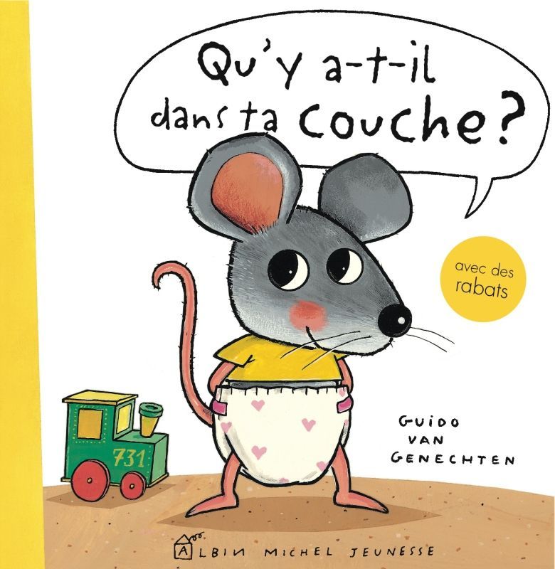 Première de couverture du livre Qu'y a-t-il dans ta couche ?