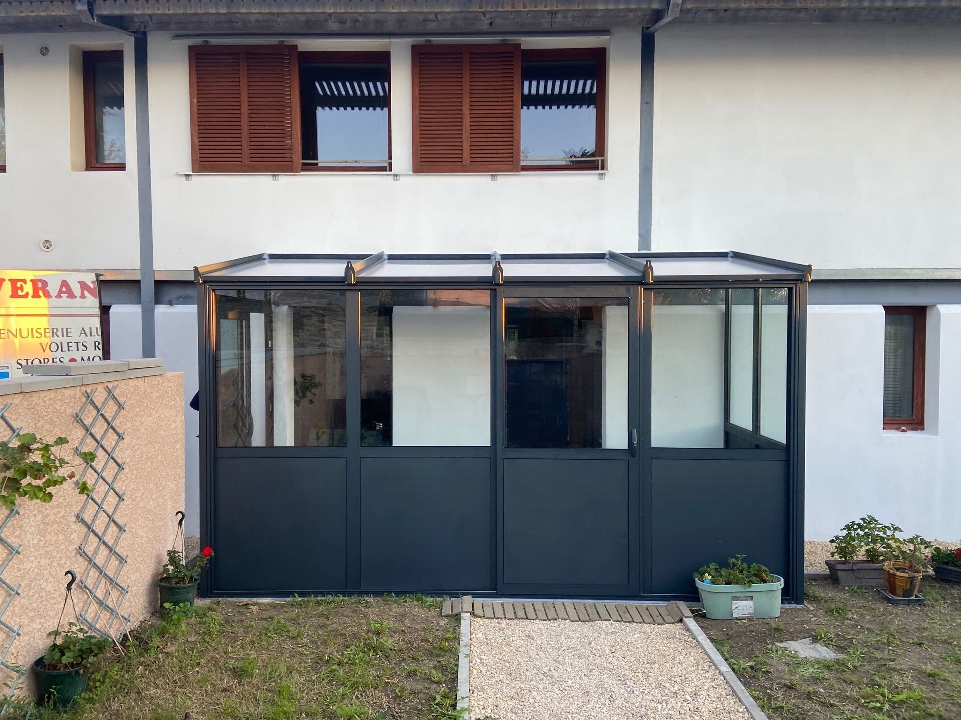 SAS d'entrée gris anthracite