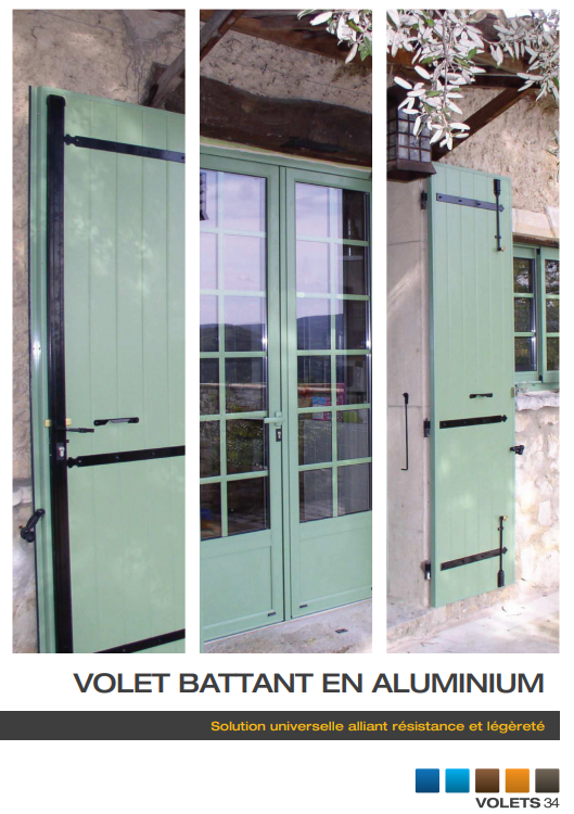 Couverture du catalogue Volet battant aluminium