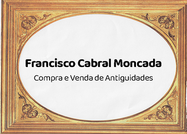 Uma moldura dourada com o nome francisco cabral moncada